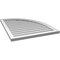 Ekena Millwork Quarter Round Top Right Surface Mount PVC Gable Vent w/ 2"W x 1-1/2"P Brickmould Frame, 28"W x 36"H GVPQR28X3602SN - alternate 5